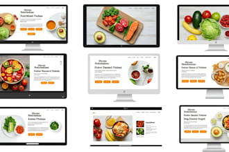 build squarespace nutritionist website meal planner website healthy recipe blog
