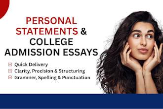 improve your college admissions essay or personal statement