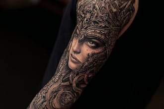 create custom tattoo design, tattoo sleeve