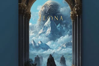 paint an original fantasy book cover design