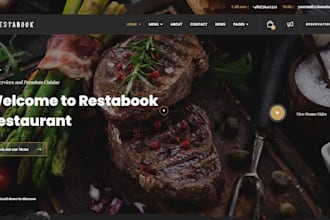 build responsive wix restaurant website catering website event planning website