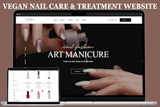 vegan nail care shopify store cuticle care nail treatment, nail tools website