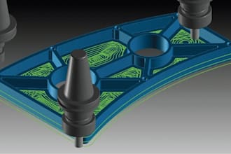 design exploded view of laser industrial cnc machining cad files for 3d printing