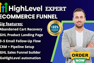 build go high level ecommerce funnel ghl abandoned cart gohighlevel automation
