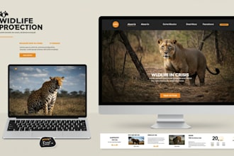 build squarespace wildlife protection ngos website donation campaign fundraising