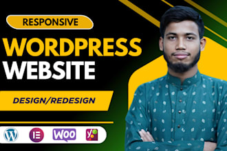 create or fix wordpress site with elementor and woocommerce