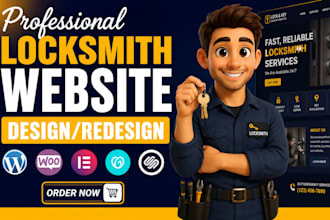 build responsive locksmith website locksmith landing page home security website