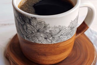 draw awesome design for your custom mug