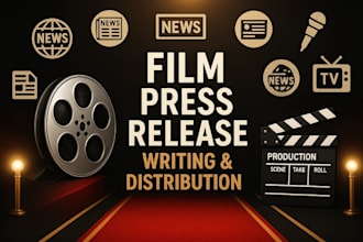 write and distribute film press release to premium media sites