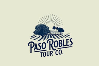 design attractive classic tour company logo