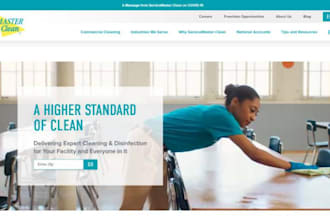 design cleaning website, commercial cleaning, residential cleaning website
