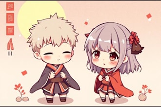 draw a chibi art for you, please contact me before order