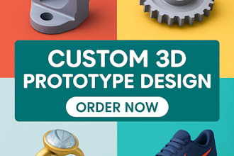 design 3d prototype product concept for industrial, mechanical, jewelry, or shoe