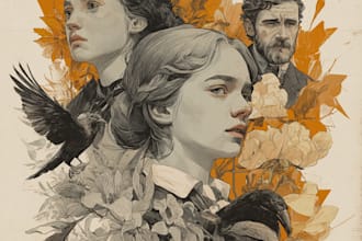 paint an illustration in a realistic style