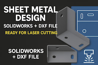 do sheet metal design with dxf for cnc cutting