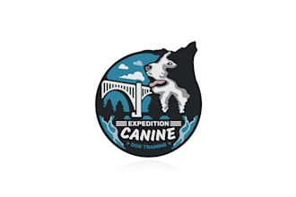 design glamorous dog training business logo