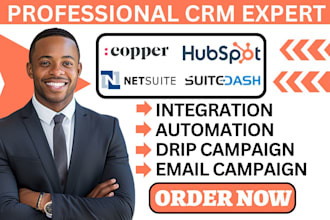 setup hubspot crm automation netsuite suitedash integration copper crm workflow