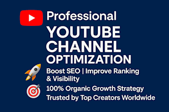 professionnaly optimized your youtube channel growth