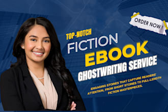 be your fiction ghostwriter, romance story writer, short story, sci fi ebooks