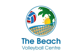 design aesthetics beach volleyball centre logo