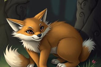 draw furry art, fursona, dnd furry character and anthro art