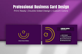 design professional business cards and social media posts