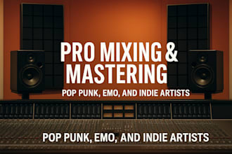 pro mixing  mastering for pop punk emo and indie artists