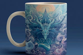make a unique design for a coffee mug