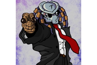 draw a custom character illustration