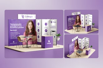 design custom trade show booth, backdrop, exhibition stand, trade show banner