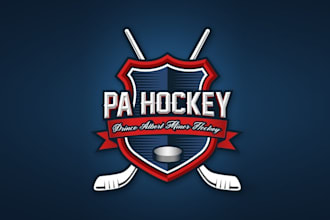design pictorial attract a hockey logo