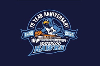 design big memorial event basketball team logo