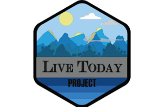 do particular a vintage outdoor logo for live today project