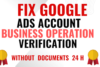 fix google ads business operation verification or bov issue