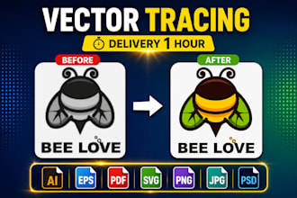 do vector tracing in 1 hours