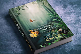 do professional kdp print book cover design and