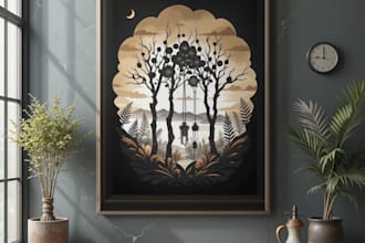 design printable wall art for your shop or home