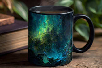 create a custom coffee mug design and coffee cup design