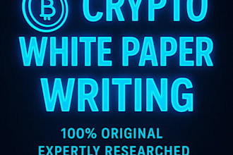 write and design crypto white paper