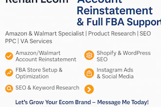 reinstate your amazon or walmart account