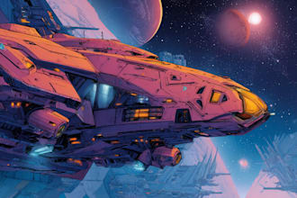 draw sci fi illustration and sci fi art for you