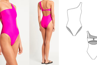 create technical drawing or flat sketches or cad