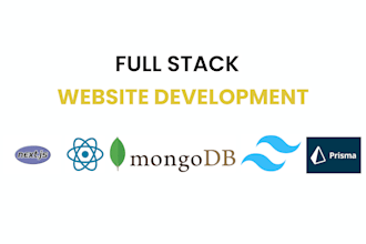 do full stack web development, front end and back end development