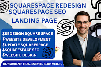 design squarespace landingpage redesign clone revamp design squarespace seo