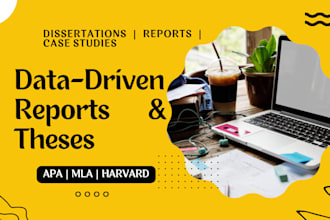 build data driven business reports, dissertations, theses, case studies python
