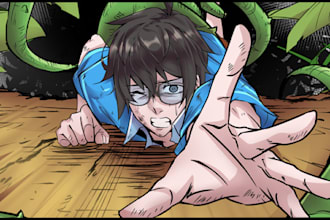 do comic book artwork and comic book illustration