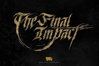 design a thrash metal and heavy metal logo