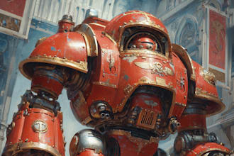 draw warhammer 40k figures with old school
