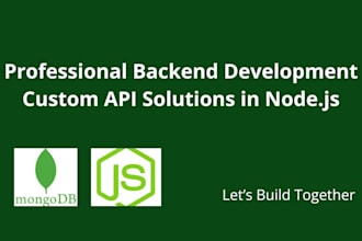 design and build node js rest API