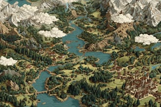 create map illustration map desig fantasy map